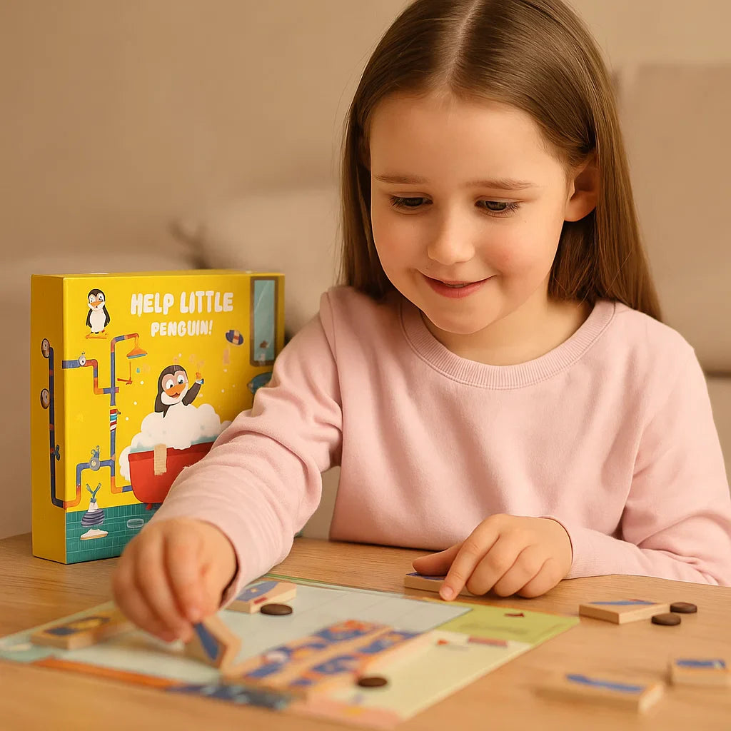 Skanto | Penguin Dusj Labyrint Puslespillspill - Fremme Logisk Tenking!