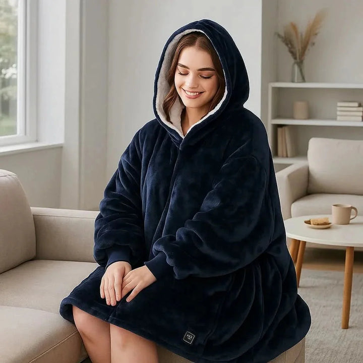 Skanto | USB-varmet teppe hettegenser med sammenkoblet varme