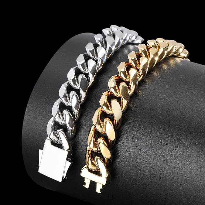 Skanto | AURELIUS – 18K Gullbelagt Cuban Link Armbånd for Menn