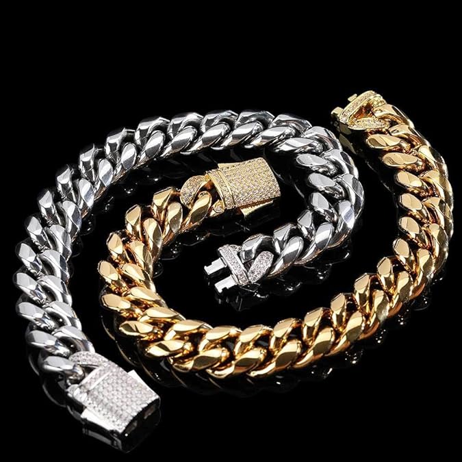Skanto | AURELIUS – 18K Gullbelagt Cuban Link Armbånd for Menn