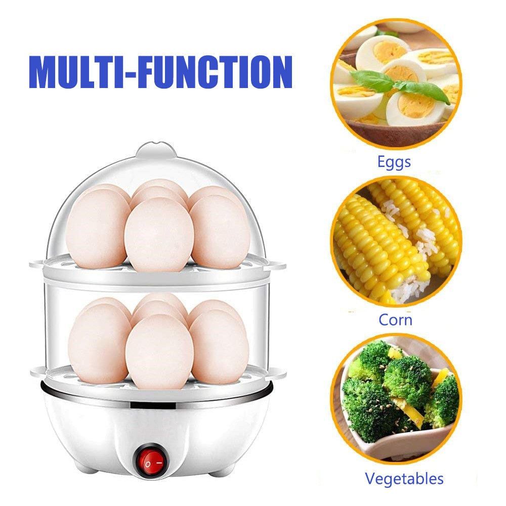 Automatisk Elektrisk Hurtig Eggkoker Dobbel Egg Kokt Eggkoker | Skanto