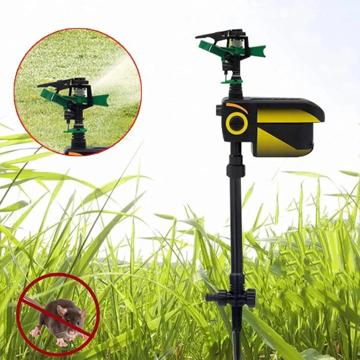 Automatischer, bewegungsaktivierter Gartensprenger zur Tierabwehr – Gartensprenger mit Tiersensor für den Außenbereich