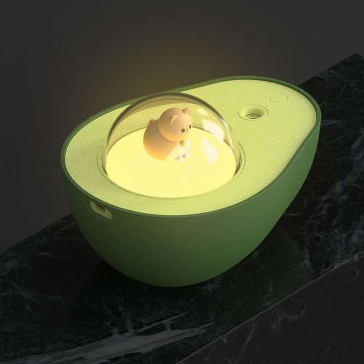 Skanto | Avokado Nattlys Luftfukter med USB & LED