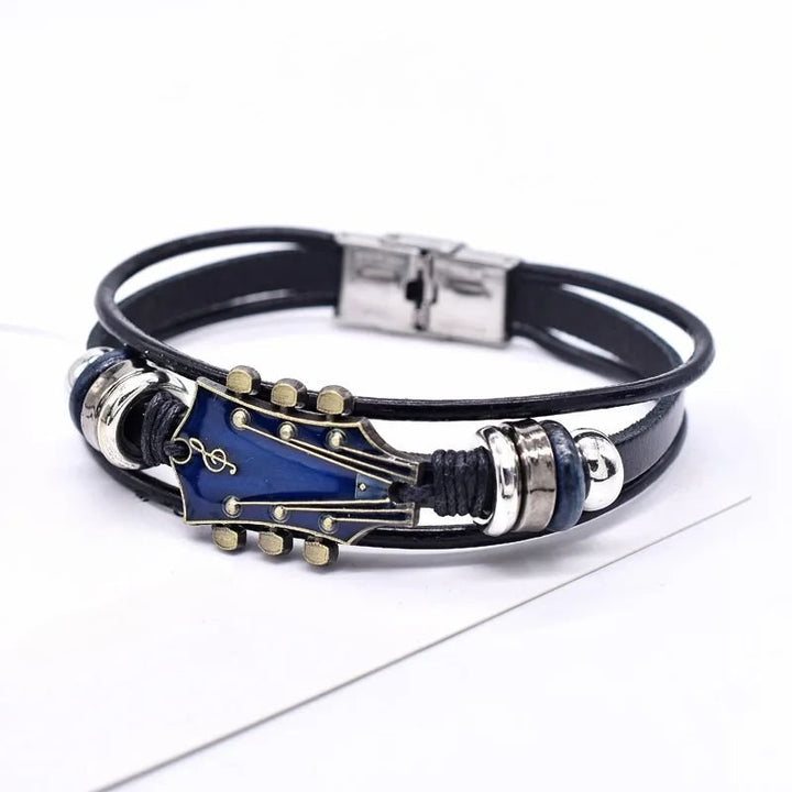 Skanto | AXECHORD – Gitar Læderarmbånd med Vintage-inspirert Design