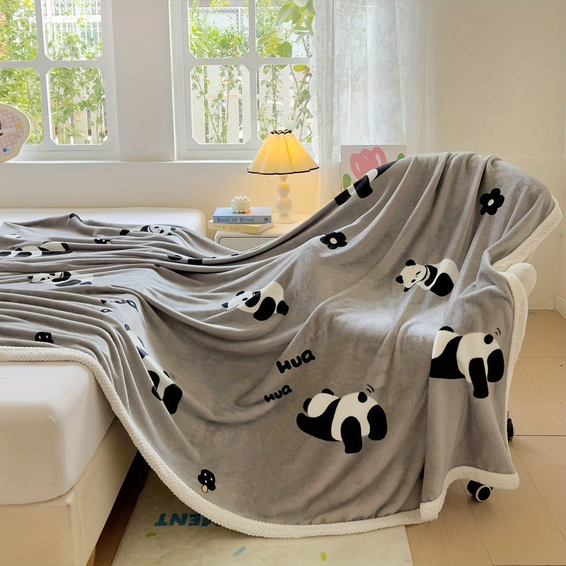 PandaSnuggle – Luksus Flanell Fleece Teppe Skanto