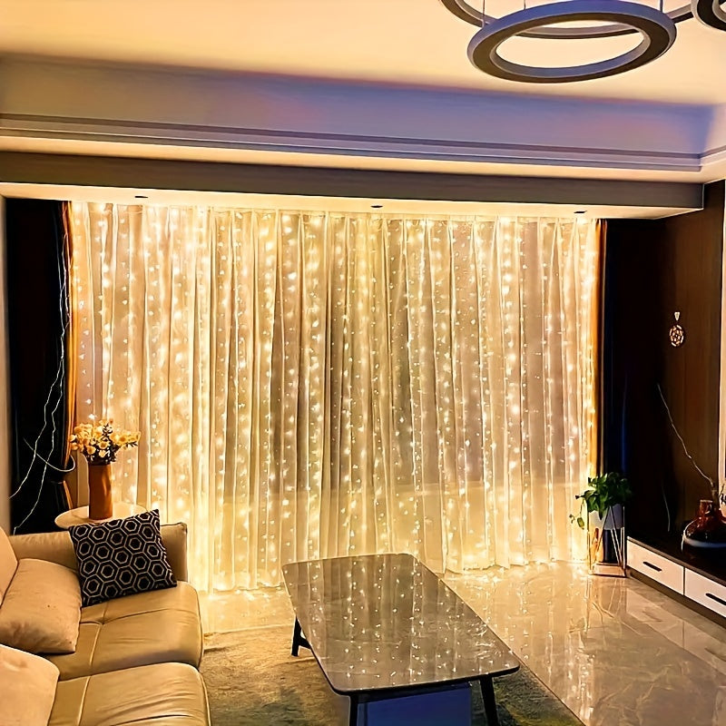 Skanto | Fairy Lights Curtain Varm Hvit LED USB Sett