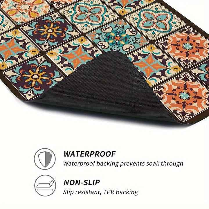 Vaskemaskin Deksel Matte Retro Mosaikk | Skanto