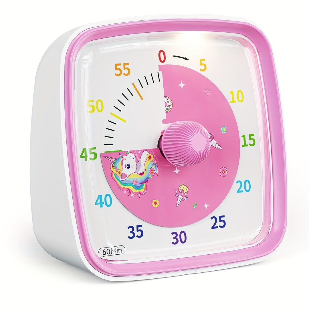 Skanto | Regnbue Tidshåndtering Timer – Visuell 60-Minutters Nedtellingstimer for Studier, Arbeid og Hjem