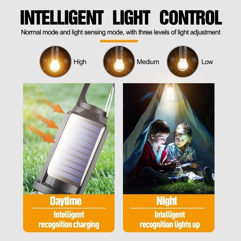 Skanto | Sol + USB LED Campinglykt