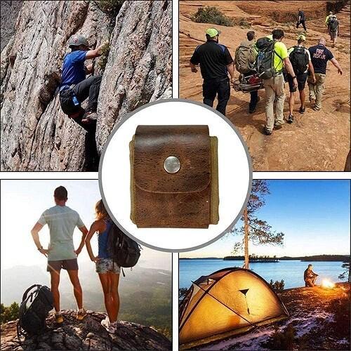 Dimoohome™ Lærrete og kanvas bushcraft bag | Skanto