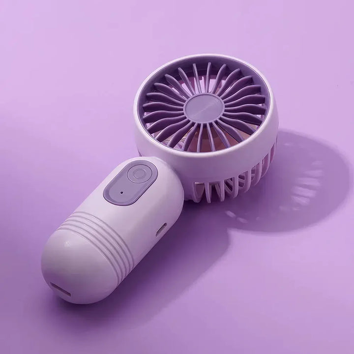 USB Oppladbar Mini Bærbar Vifte Med 3 Hastigheter | Skanto