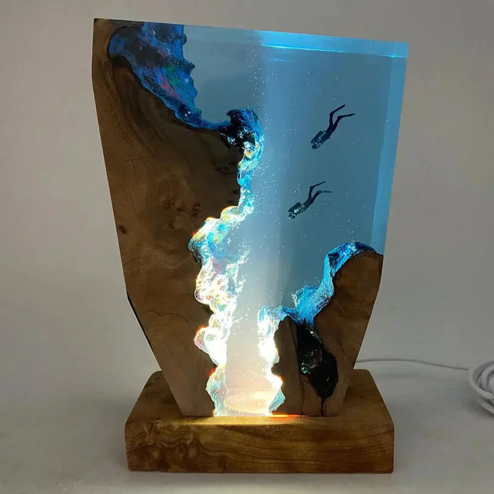 Wellen-LED-Lampe laget av harpiks Skanto