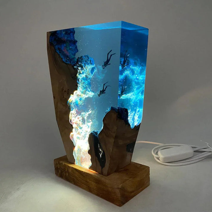Wellen-LED-Lampe laget av harpiks Skanto