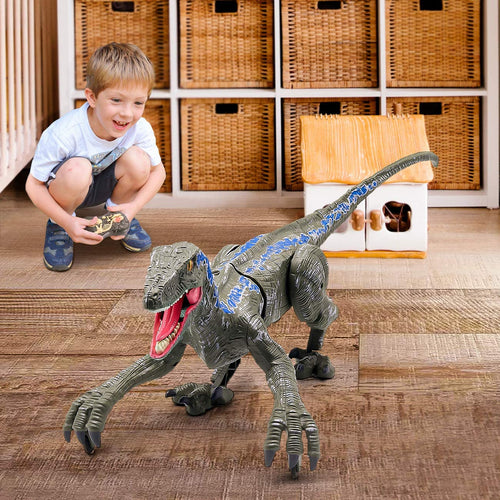 RaptorKing Leketøy - Realistiske Dinosaurer med Lys & Lyd Skanto