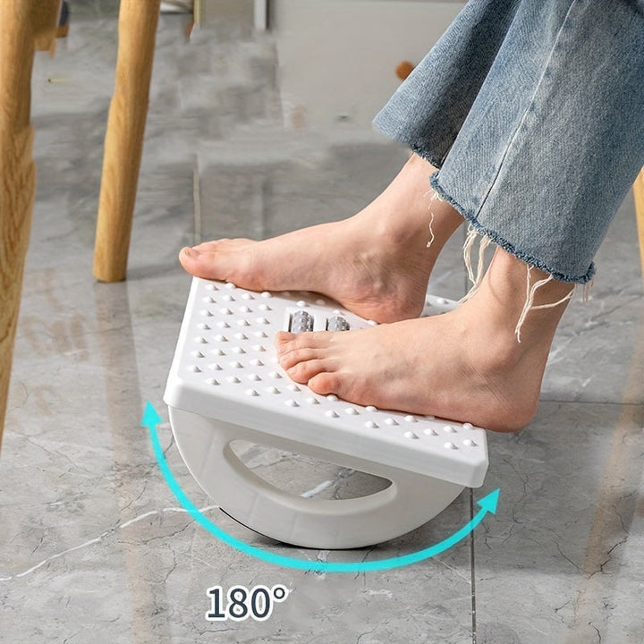 Ergonomisk Fotstøtte med Justerbar Overflate – Antiskli og Klar til Bruk | Skanto