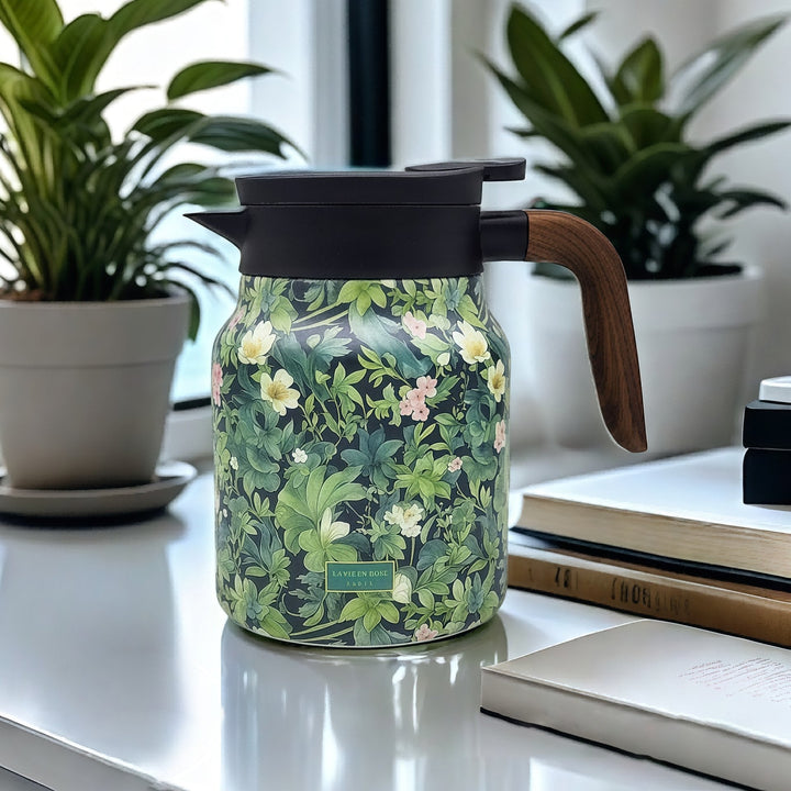 Skanto | Vintage Floral Pattern Te-kanne – Innebygd infusor
