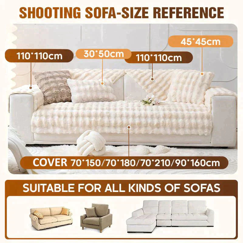 Skanto | tykk kanin plysj sofa trekker