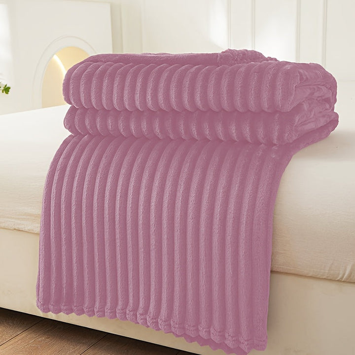 Skanto | Soft Plush Blanket with Rib Pattern