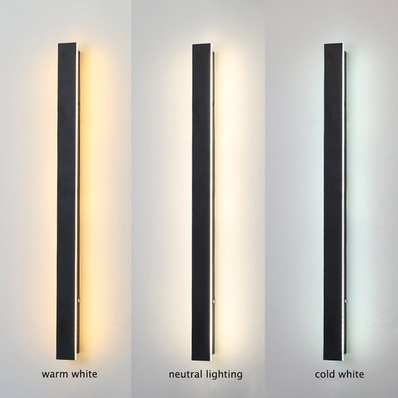 Zenith - Tight LED Vegglamper Svart Metall for Innendørs og Utendørs, Moderne Design for Hage og Hall | Skanto