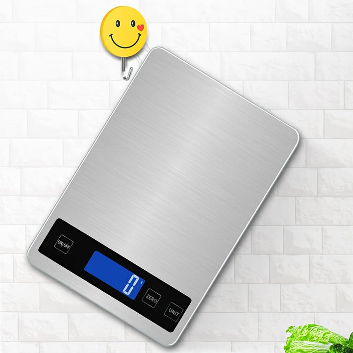 Digital kjøkkenvekt 15 kg USB oppladbar | Skanto