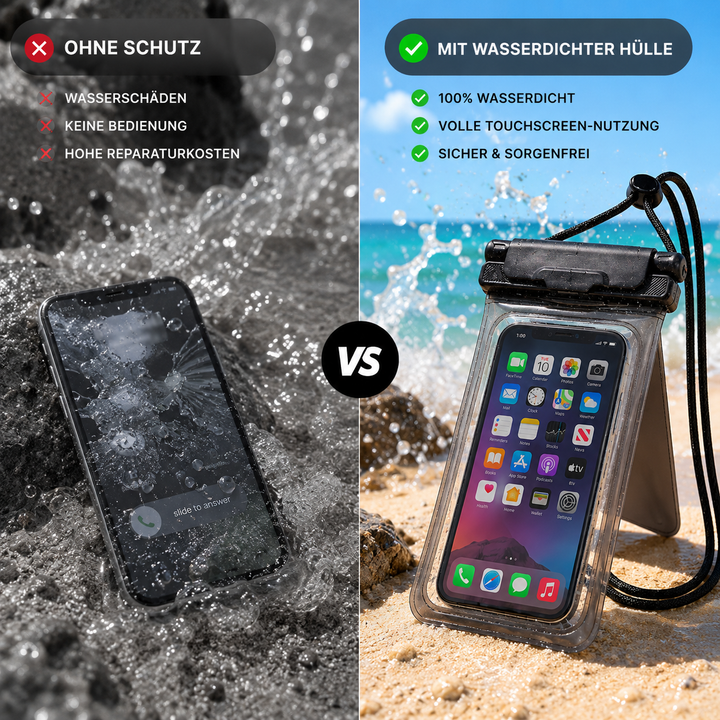 Vannavvisende smarttelefon deksel med nakkereim | Skanto
