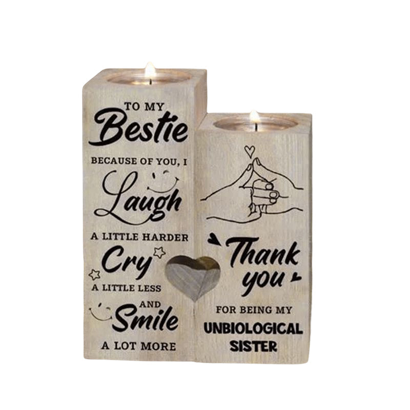 Smile A Lot More - Trelysestake med Stearinlys Gave til Dine Kjære | Skanto