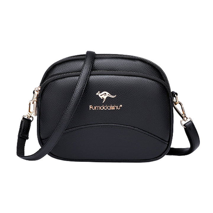 Skanto | Myk Lær Multi-Lomme Skulder Crossbody Bag