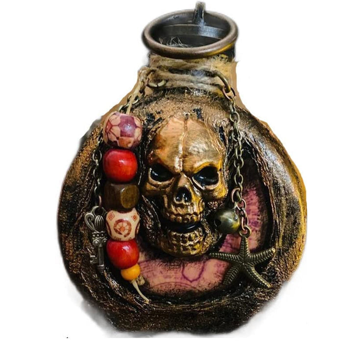 Skull Pirate Rum Flaske laget av harpiks | Skanto