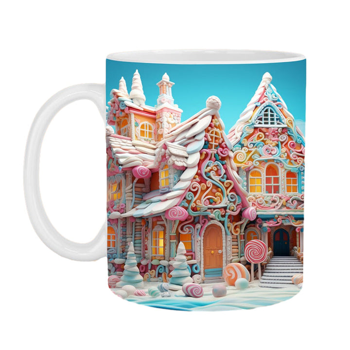 3D Jul Gingerbreadmann Keramisk Kaffe Kopp | Skanto