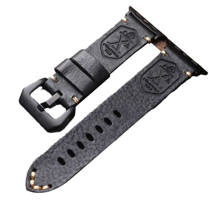 Skanto | Håndlaget Vintage Skinn Apple Watch Band