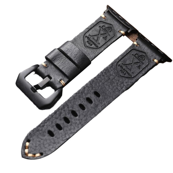 Skanto | Håndlaget Vintage Skinn Apple Watch Band