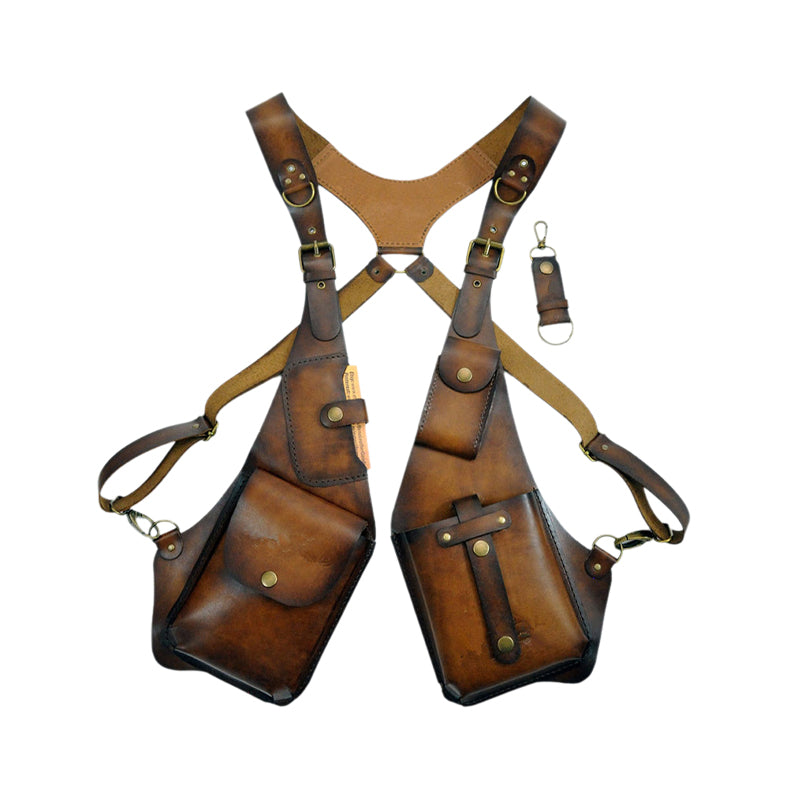 Medieval Steampunk skulderveske med retro stropp | Skanto