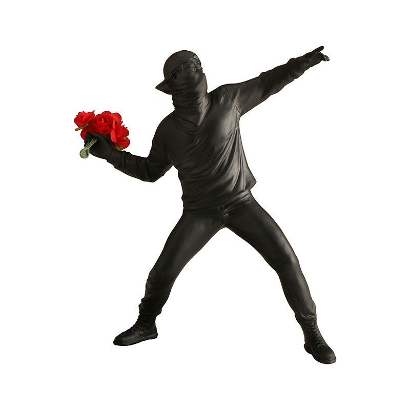 Skanto | Banksy Blomst Opprører Ornament