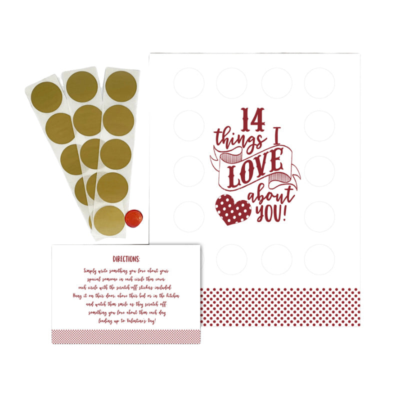 Skanto | Valentine's Scratching Advent "14 Ting Jeg Elsker Med Deg!"
