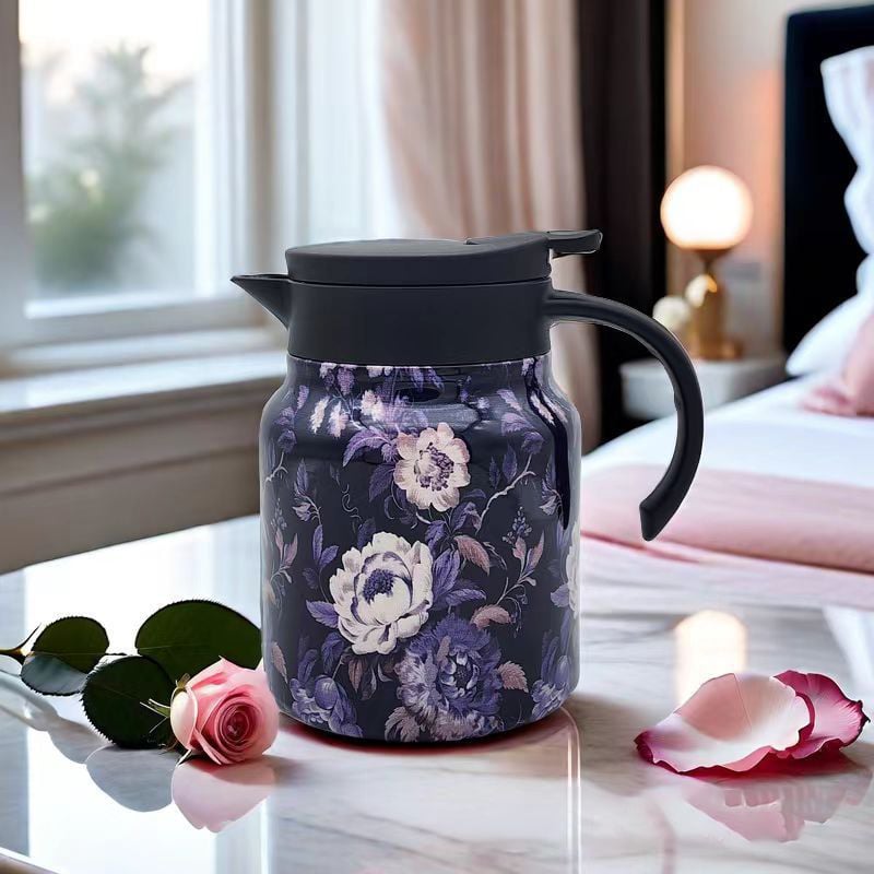 Skanto | Vintage Floral Pattern Te-kanne – Innebygd infusor