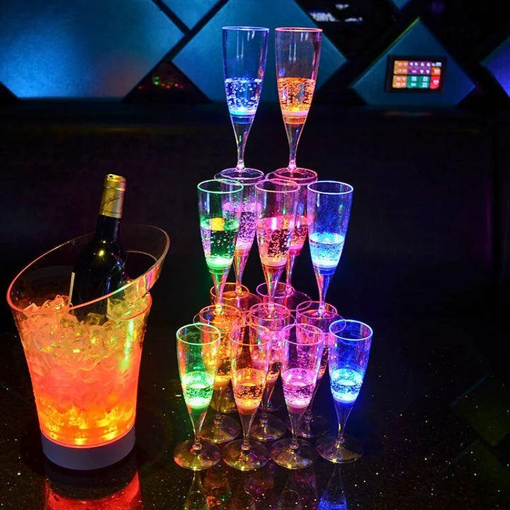 GlowSip - LED-belyst vinglasssett (6 stk) Skanto