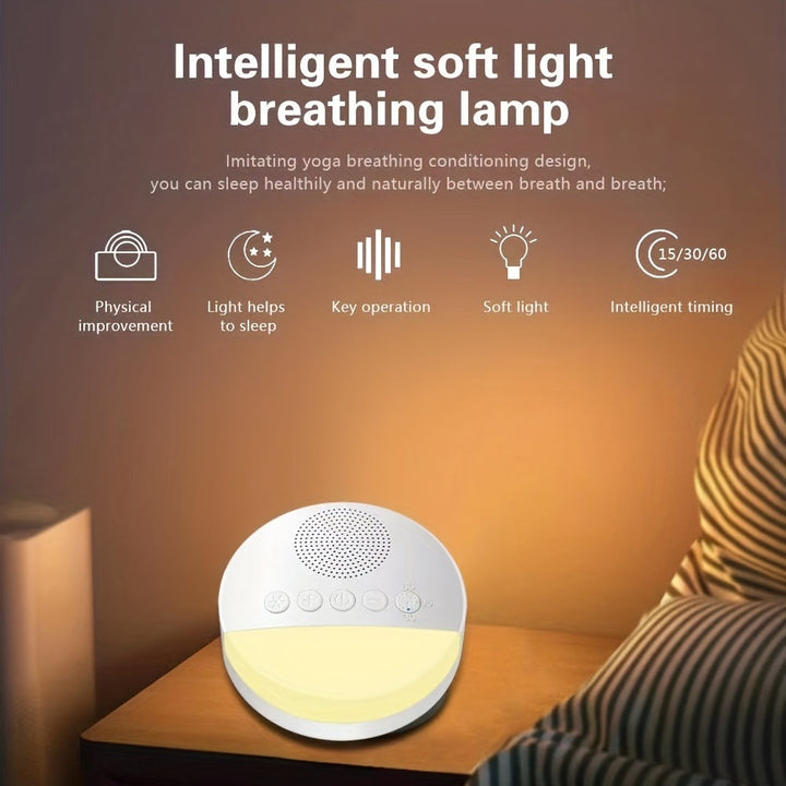 Skanto | DreamWave Hvit Lydmaskin – Beroligende Lydterapi med Timer