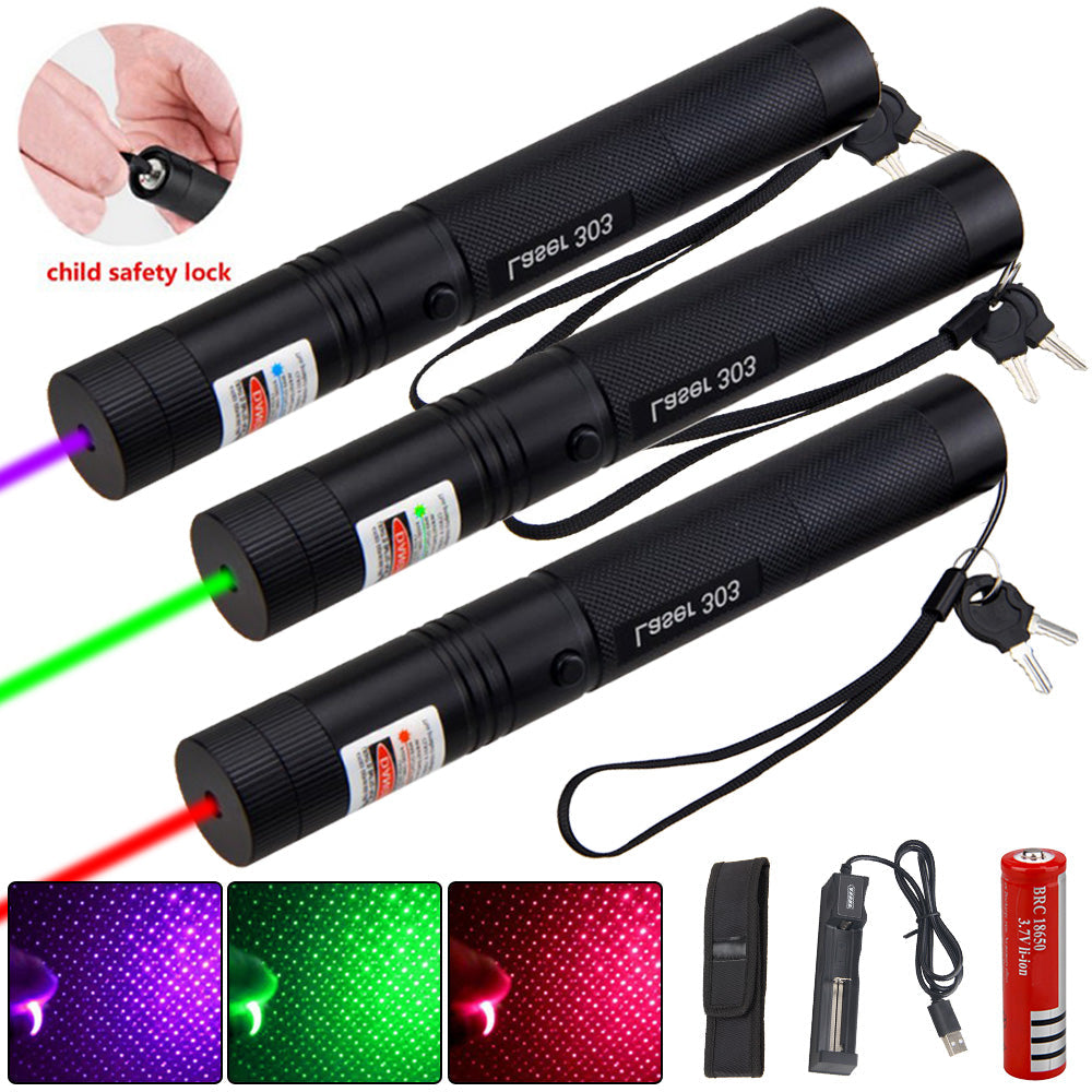 Skanto | Power Laserpointer 303 - Oppladbar synlig USB-laserpointer med høy ytelse
