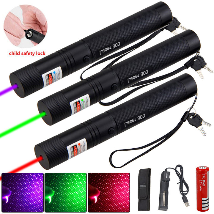 Skanto | Zelara-Power Laserpointer 303 - Oppladbar synlig USB-laserpointer med høy ytelse