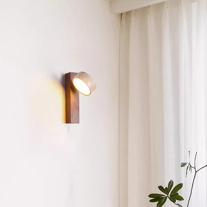 Skanto | Elfenbenfarget Travertin Vegglampe