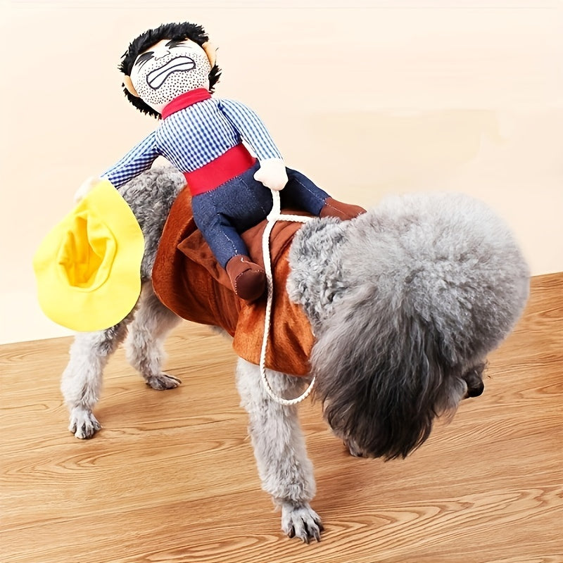 Skanto | Morsom Rider Hund Halloween Kostyme | Plush Sal Outfit