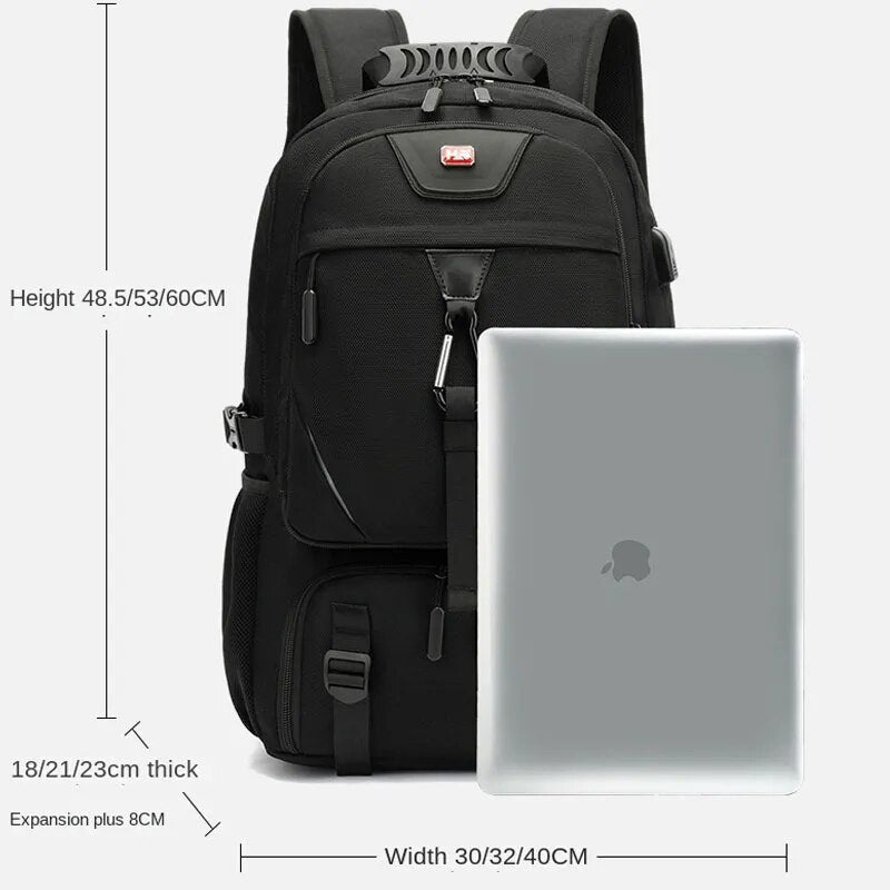 Skanto | Ryggsekk med USB-tilkobling og stor kapasitet (50-80L) - UrbanTrail