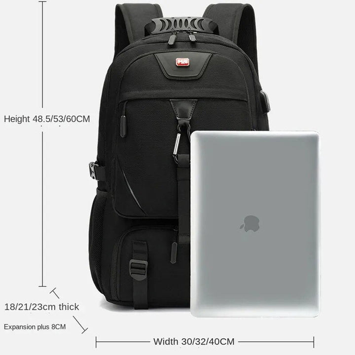 Skanto | Ryggsekk med USB-tilkobling og stor kapasitet (50-80L) - UrbanTrail