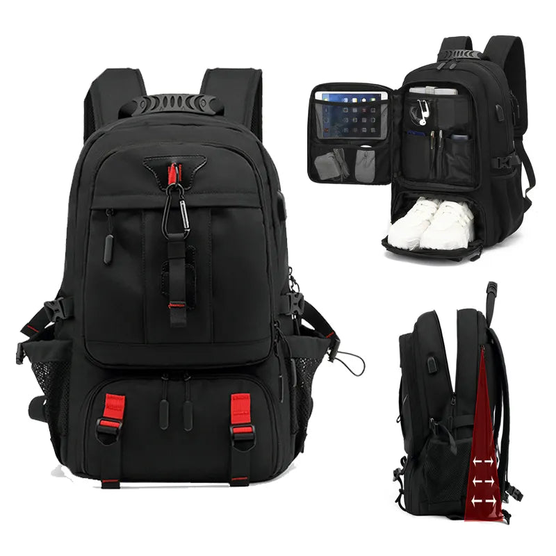 Skanto | Ryggsekk med USB-tilkobling og stor kapasitet (50-80L) - UrbanTrail