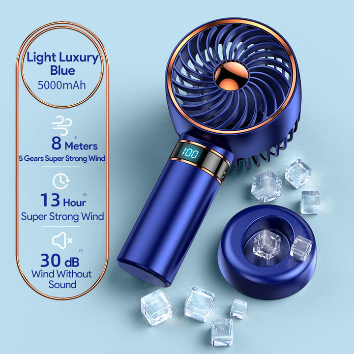 Bærbar 5000mAh Håndholdt Mini Airconditioner Vifte | Skanto