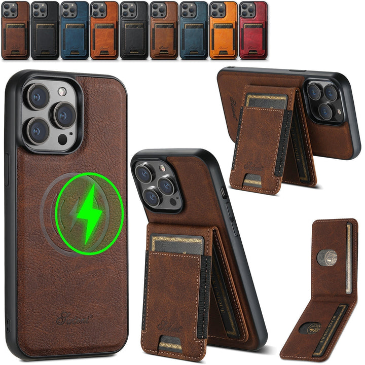 LuxLeather Case - Elegant Lær-telefonveske med MagSafe Skanto