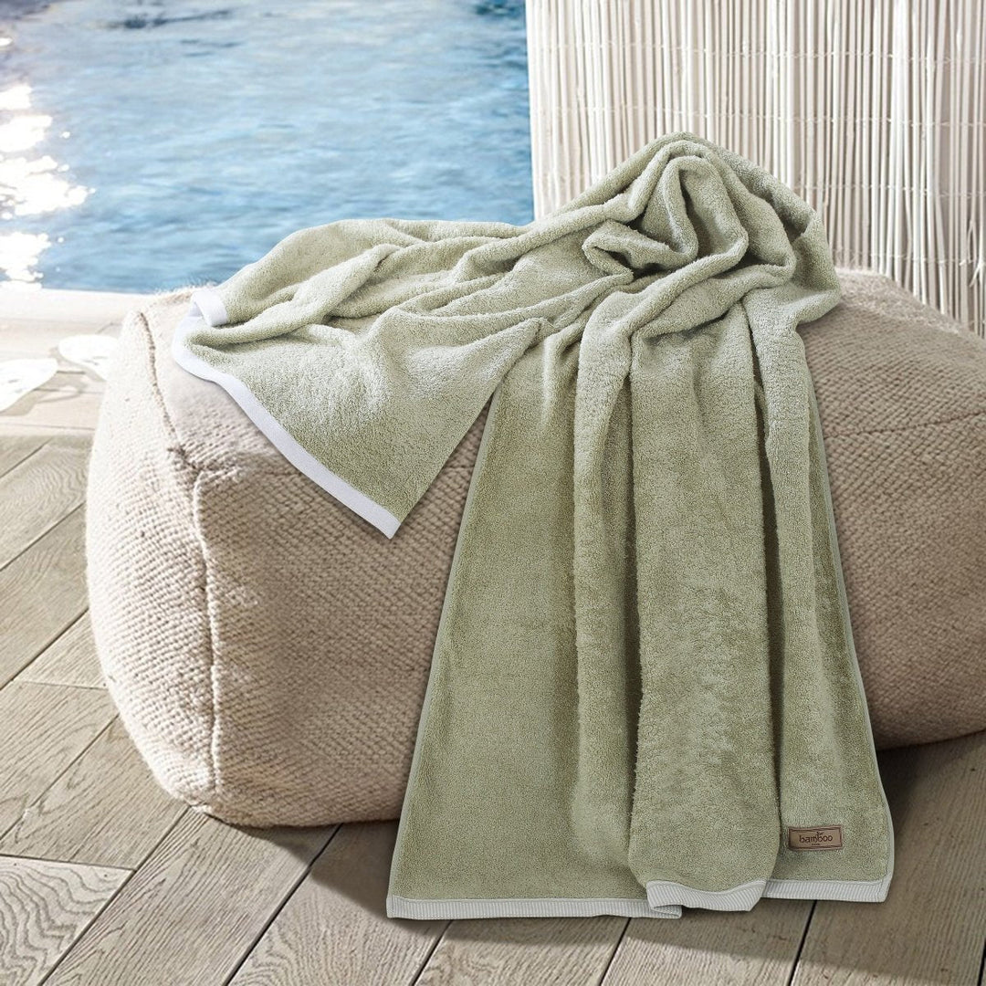 Skanto | Bambora Plush Bad håndkle | Ekstra myk bambus stoff for spa, treningssenter og hjemmebruk