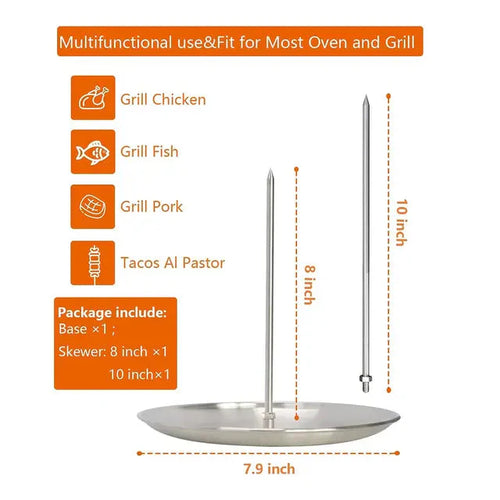 Grillstativ for grillking av kylling med bolle BBQ Grill | Skanto