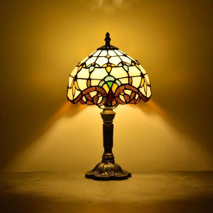 Skanto | Antikk Farget Glasslampe