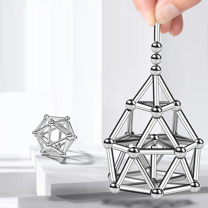 Skanto | Magnetiske Staver - Kreativt Byggespill - Barn